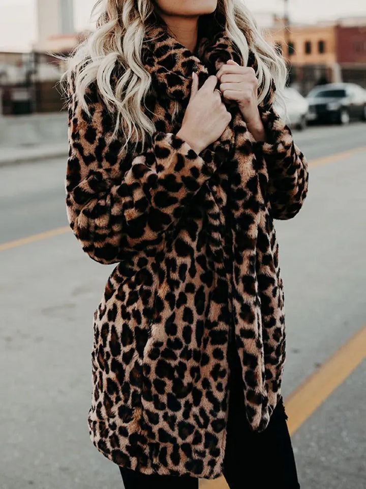Stilla | Leopardmønster Coat