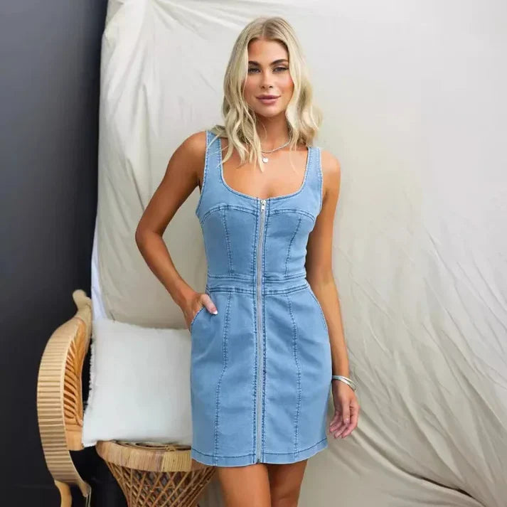 Stilla | Moderigtig Afslappet Denimkjole
