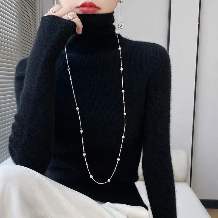 Stilla | Rullekravepullover Af Uld