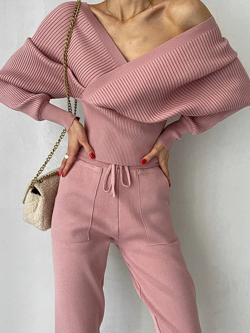 Stilla | Sporty to-delt sæt med sweater og bukser