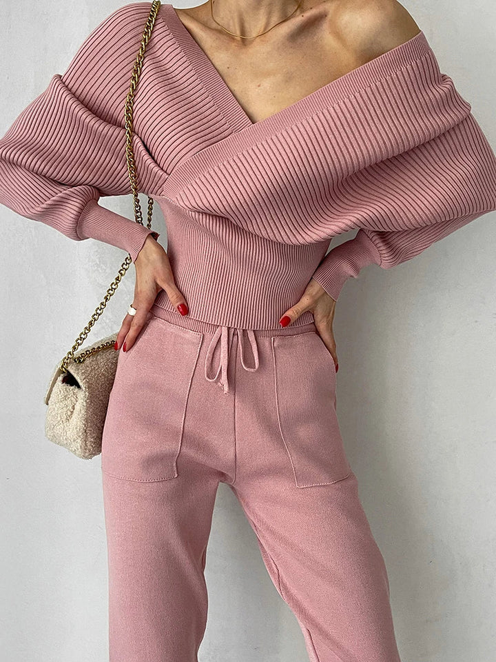 Stilla | Sporty to-delt sæt med sweater og bukser