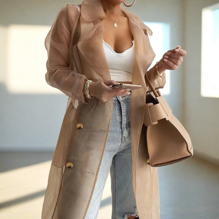 Stilla | Gennemsigtig Trenchcoat