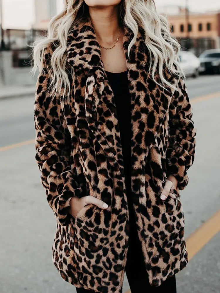 Stilla | Leopardmønster Coat