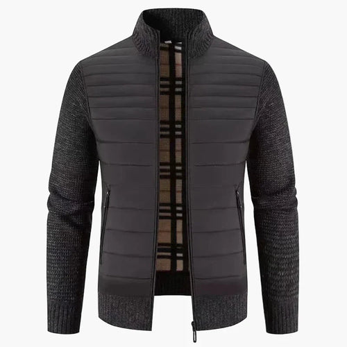 Stilla | Strikjakke I Koreansk Stil - Fashionable Slim Fit Overgangsjakke til Fritid & Hverdag
