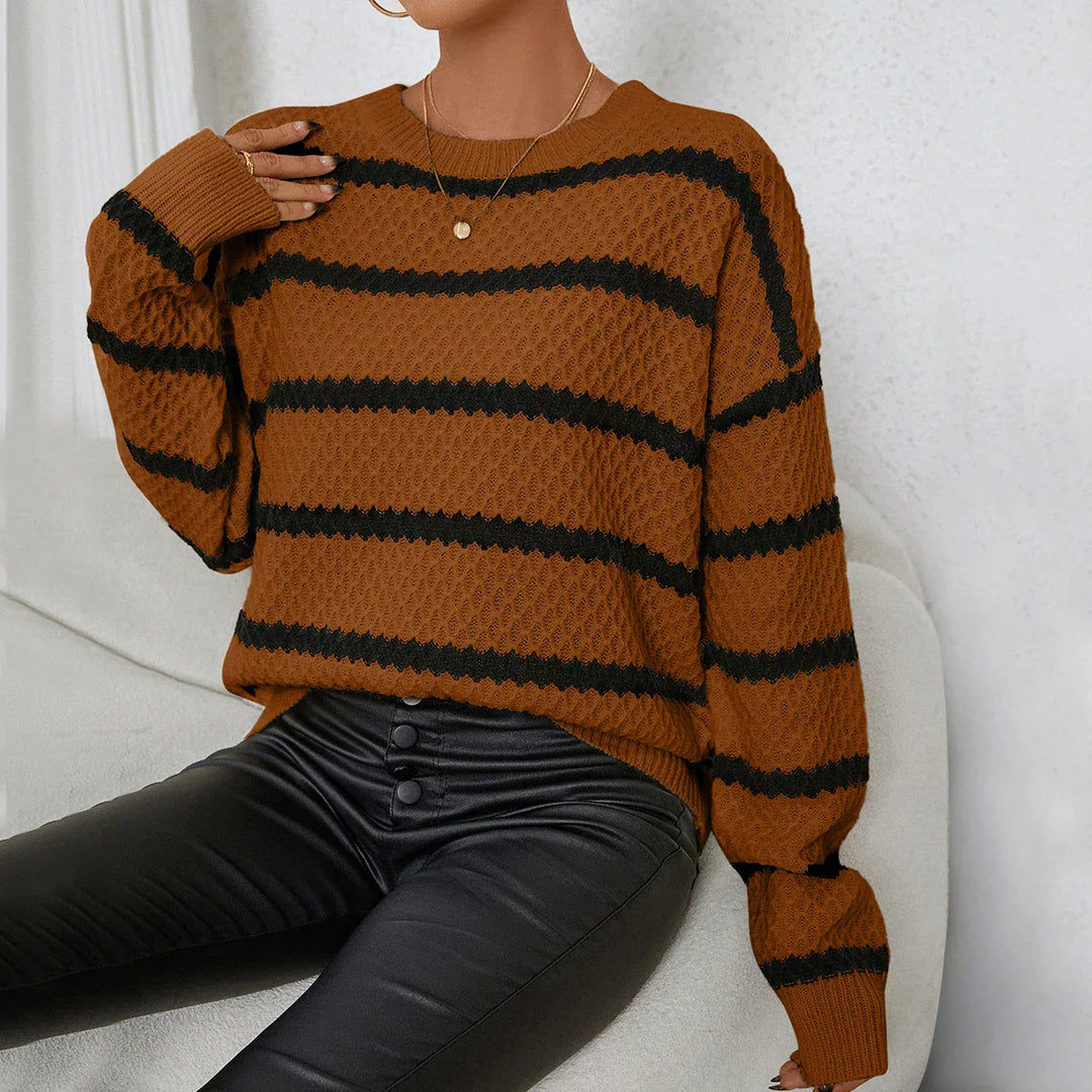 Stilla | Klassisk Multifarvet Oversize Pullover