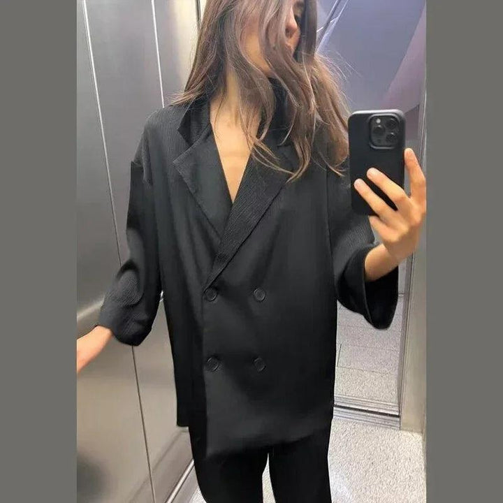 Stilla | Løs Pasform Blazer & Bukse Sæt