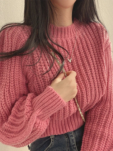Stilla | Vintage Overstørrelse Pullover Harajuku Til Kvinder Med Lange Ærmer