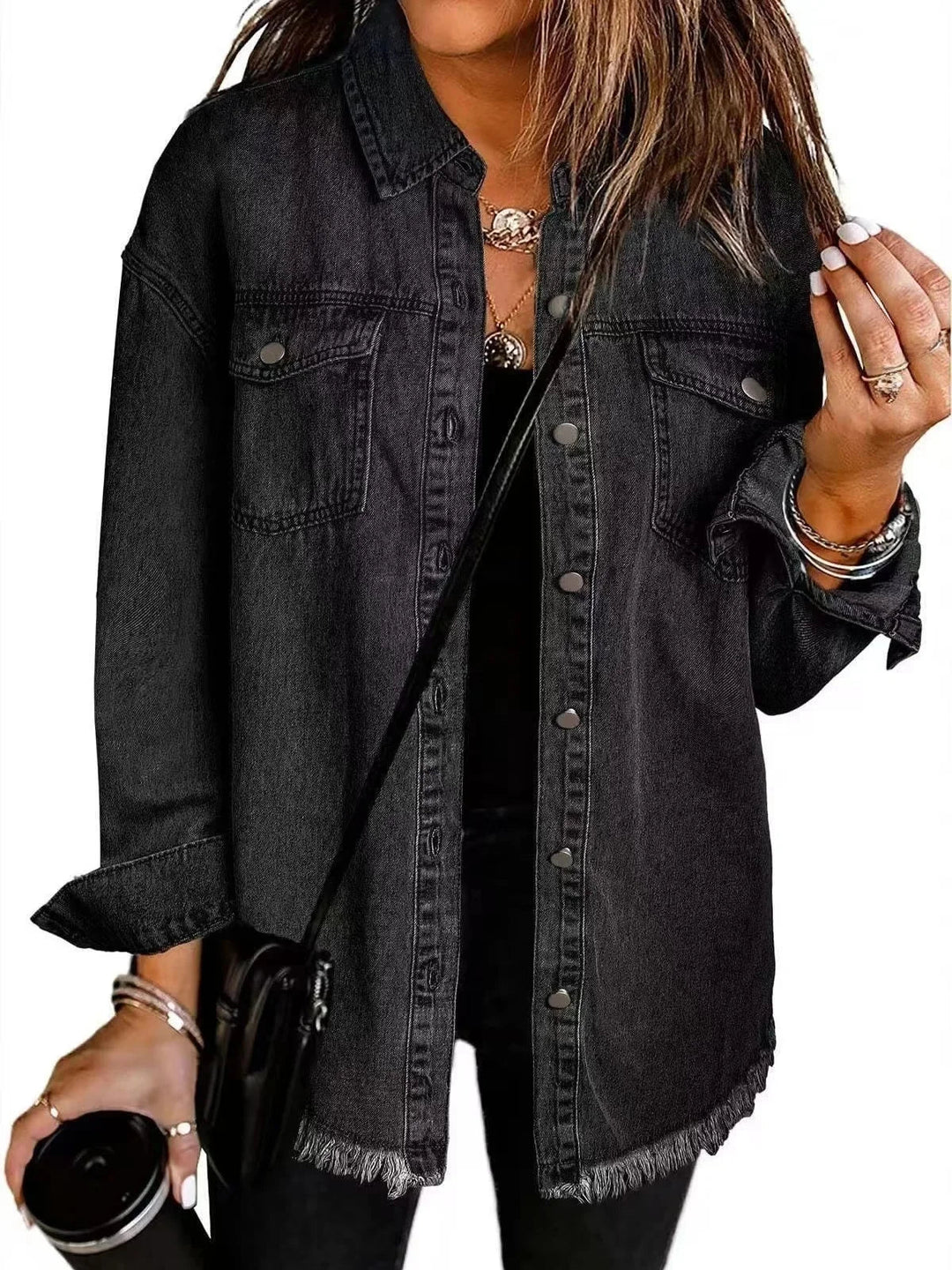 Stilla | Denim Skjortejakke