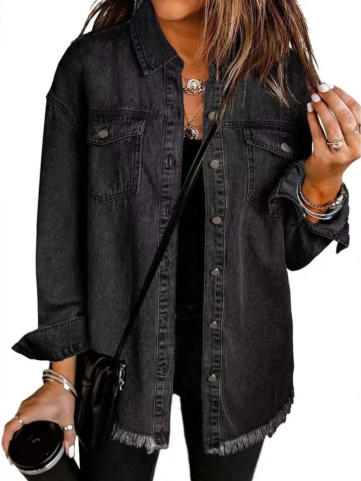 Stilla | Denim Skjortejakke