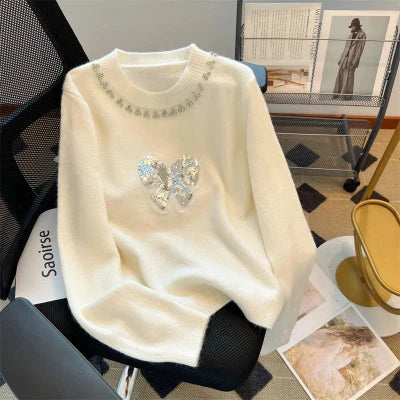 Stilla | Elegant pullover med sløjfe til damer