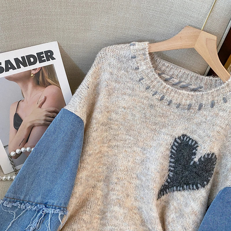 Stilla | Stilfuld hjertepullover til damer