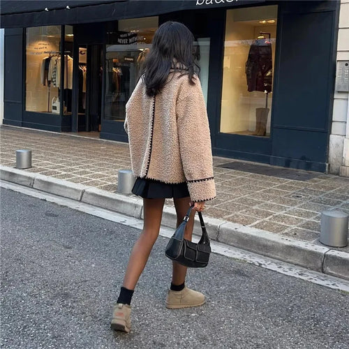 Stilla | Fleece Jakke Beige Varm og Behagelig