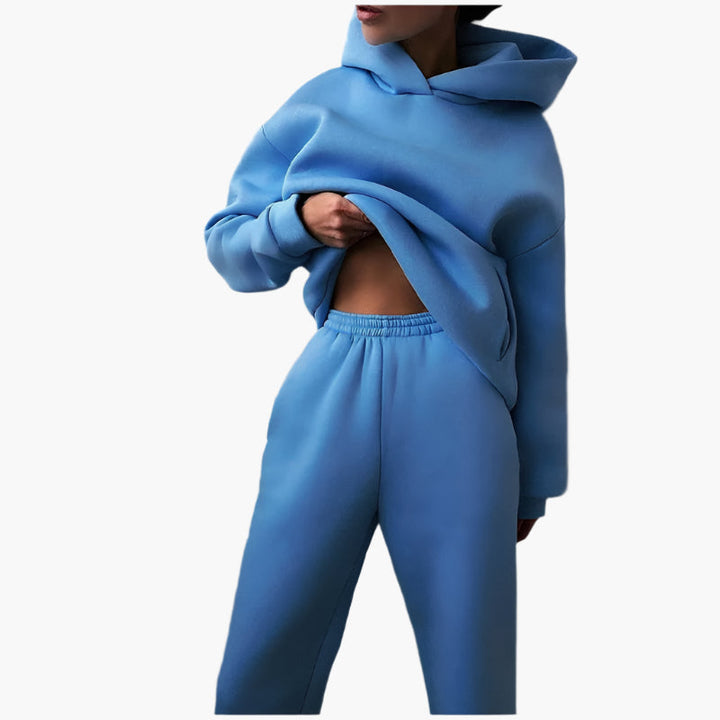 Stilla | Oversize Lounge Sæt Hættetrøje og Joggingbukser - Komfortabel Fritidslook