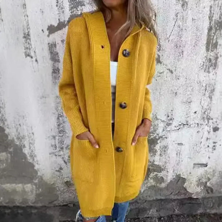 Stilla | Lang Knap Cardigan