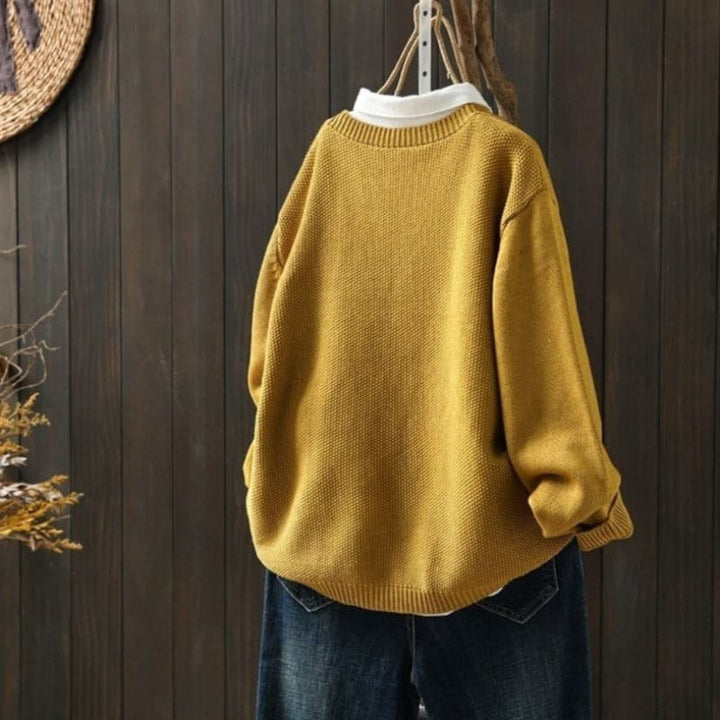 Stilla | Cardigan Strik Knaplukning Oversized Fit Blød og Behagelig