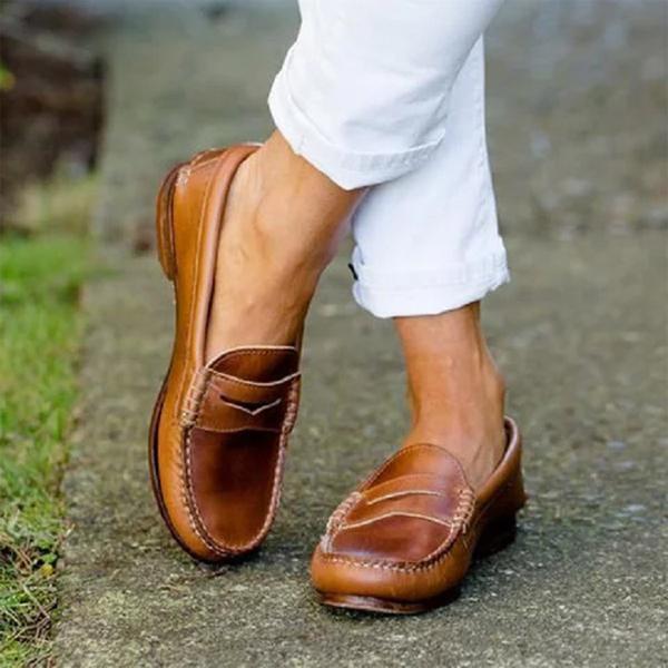 Stilla | Causal Flats Oxfords Slip on Rund Tå Loafers