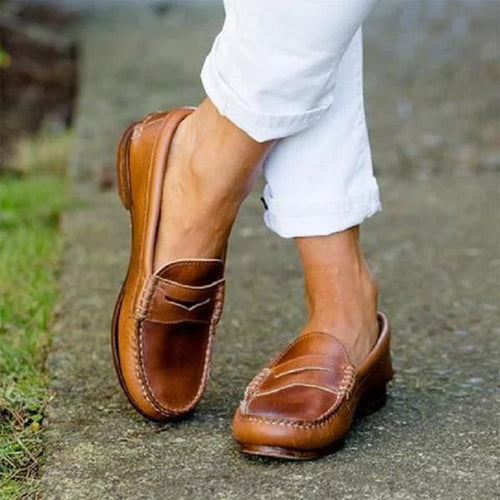 Stilla | Causal Flats Oxfords Slip on Rund Tå Loafers