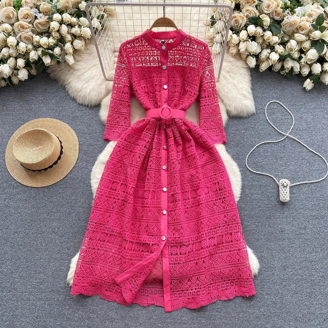 Stilla | Broderet Blomstret Sommer Kjole