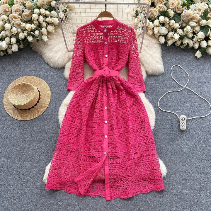 Stilla | Broderet Blomstret Sommer Kjole