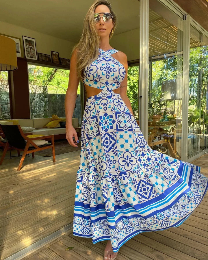 Stilla | Boho Kjole Med Trendy Print