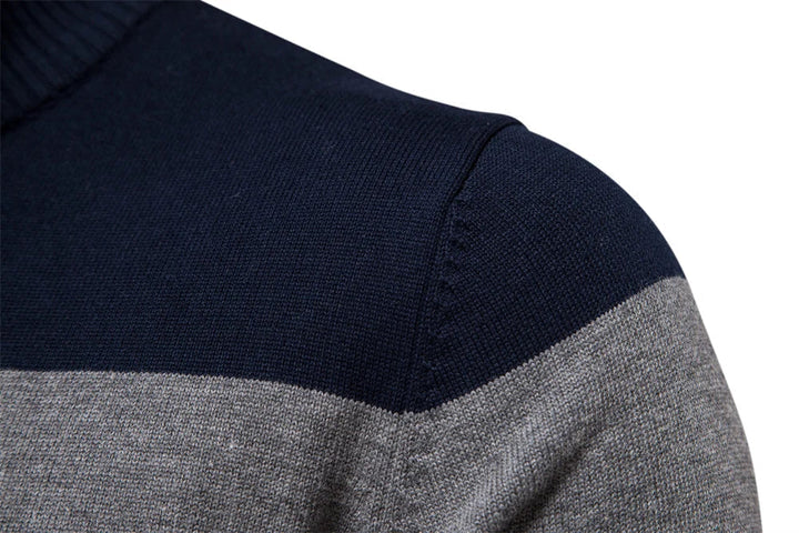 Stilla | Strikpullover med Kvart Lynlås - Elegant Fint Strik til Erhvervsliv & Fritid