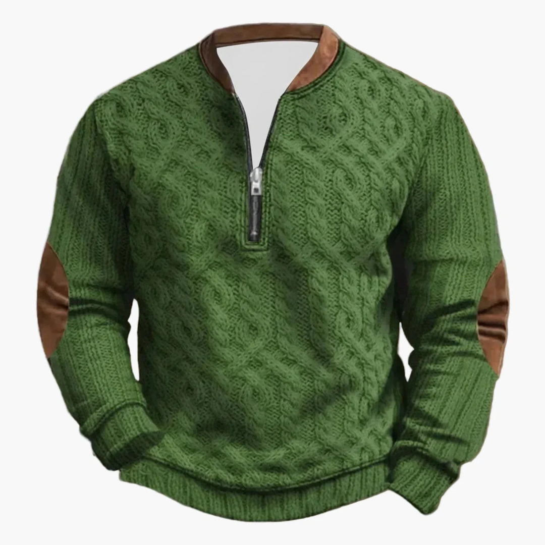 Stilla | Udendørs Fritidspullover med Ståkrave og Lynlås - Stilfuld Langærmet Sweater til Hverdag og Eventyr