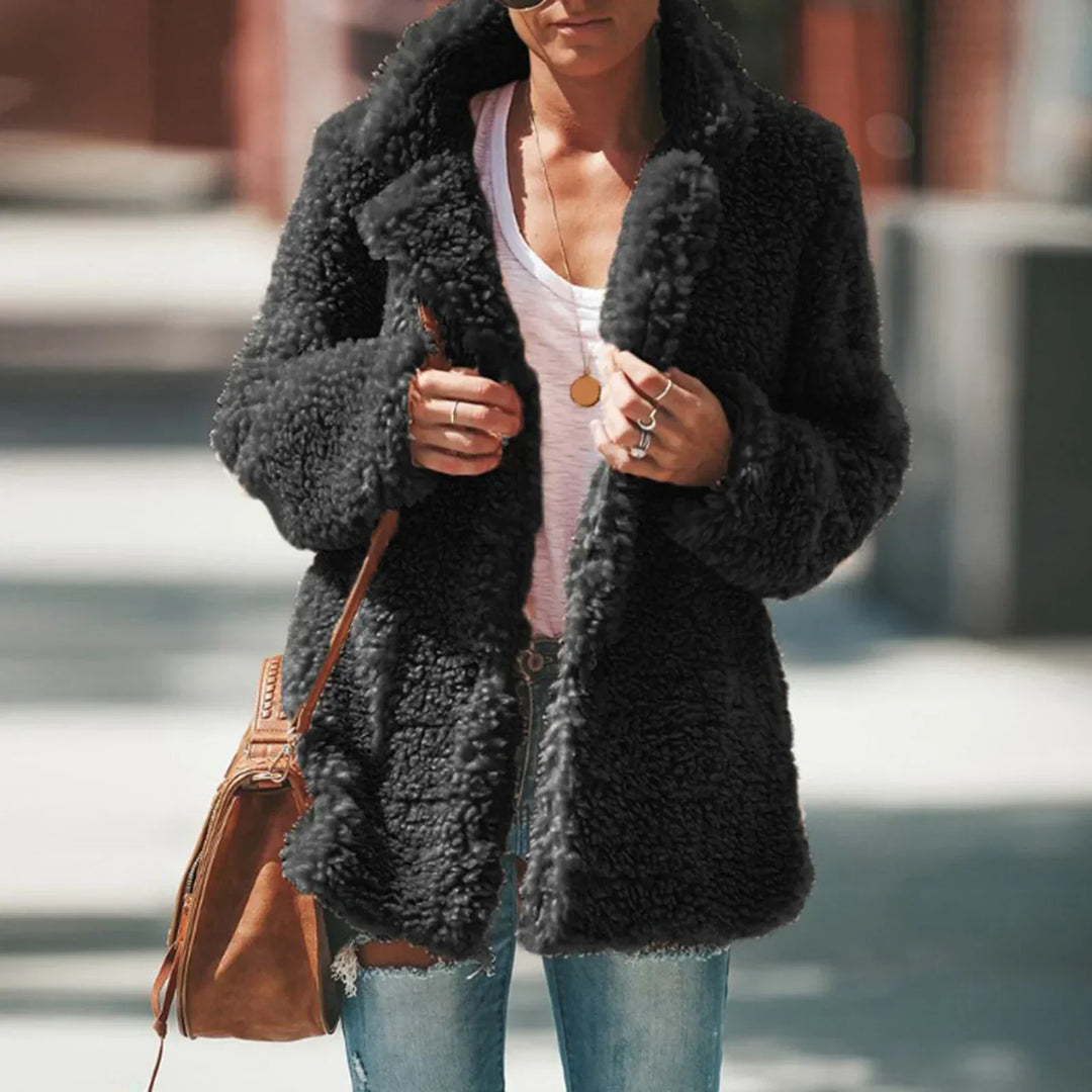 Stilla | Fleece Frakke Beige Behagelig og Fasionabel