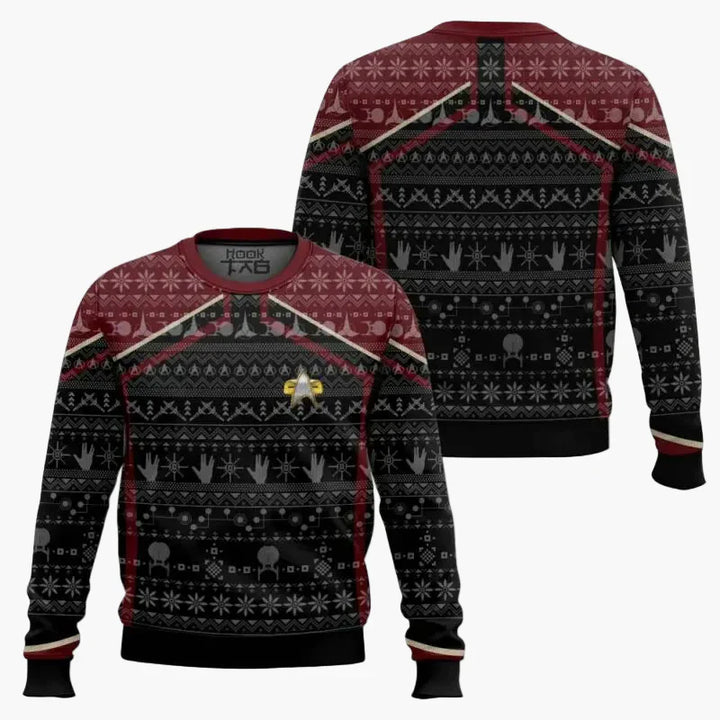 Stilla | Star Trek Pullover - Geek Jule-Sweatshirt til Fans, Vinter Fritid