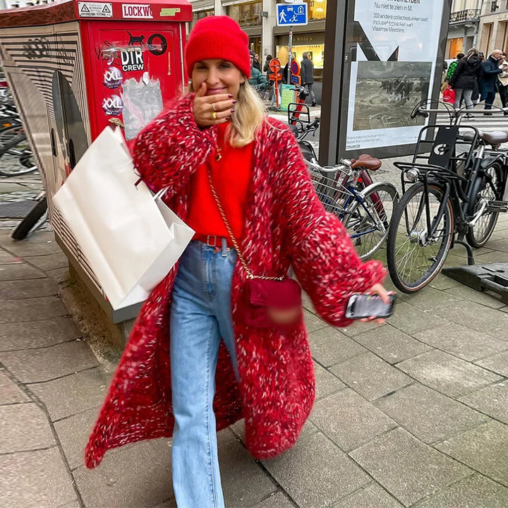 Stilla | Mode Strikfrakke Af Blandingsmateriale