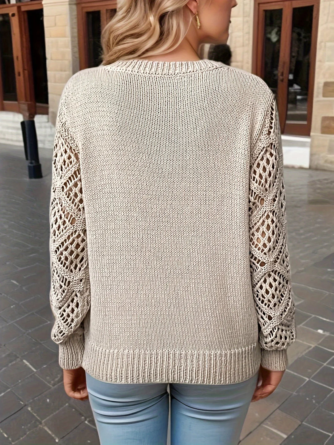 Stilla | Solid V-Hals Strik Sweater