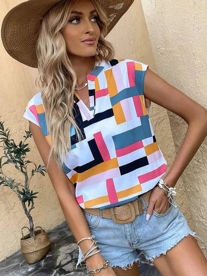 Stilla | Farverig Damebluse