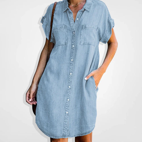 Stilla | Klassisk Denim Kjole