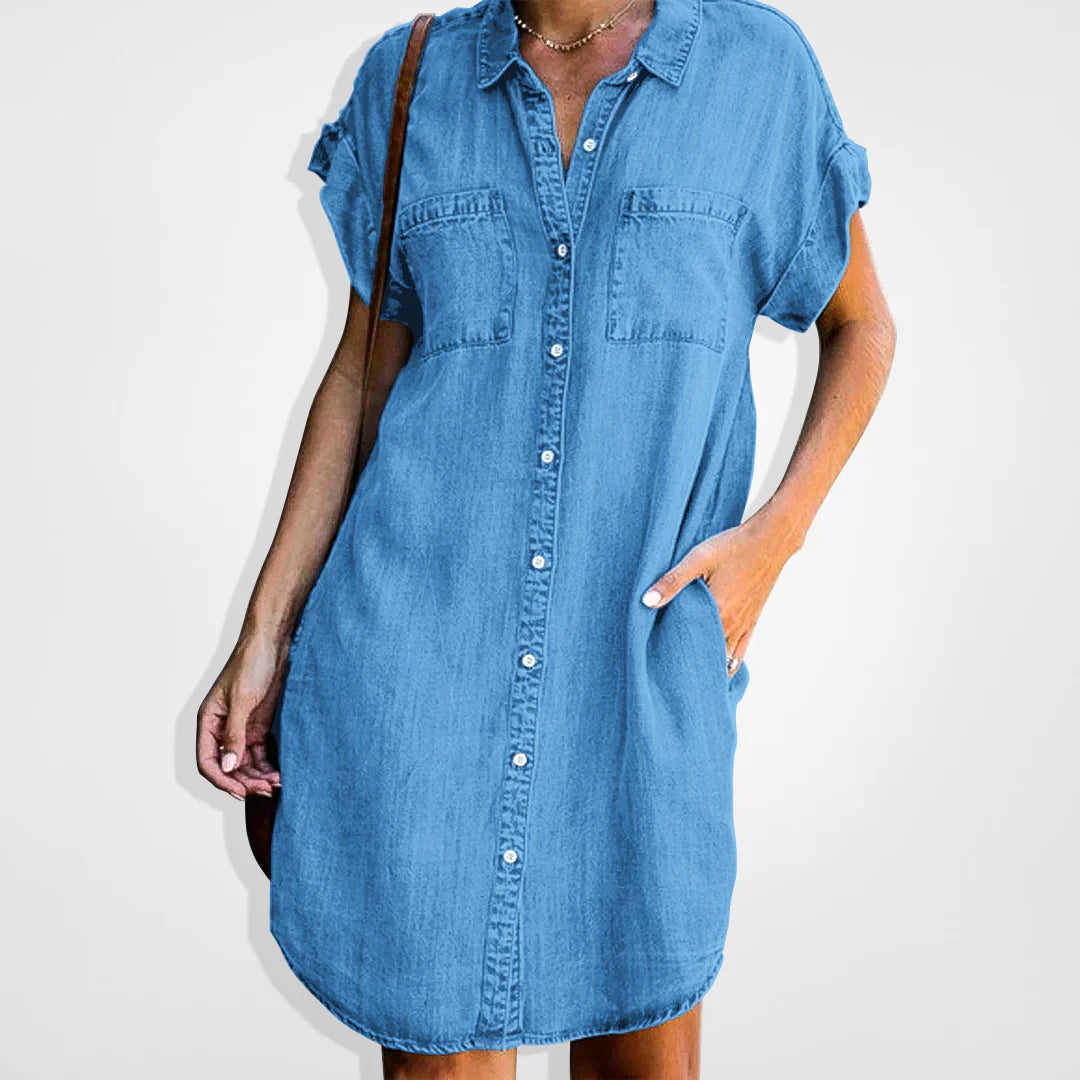 Stilla | Klassisk Denim Kjole