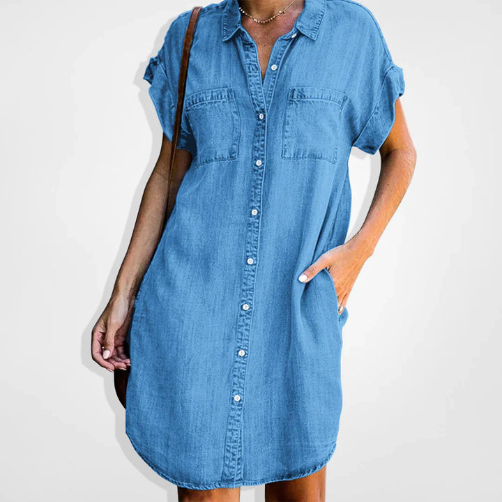 Stilla | Klassisk Denim Kjole
