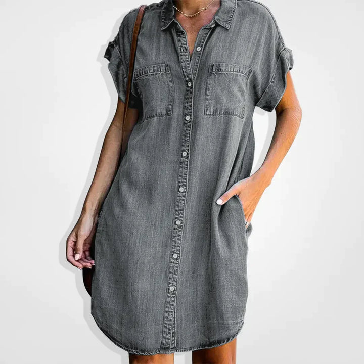 Stilla | Klassisk Denim Kjole