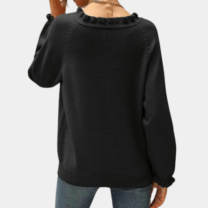 Stilla | Moderigtigt Flæse Sweater til Kvinder