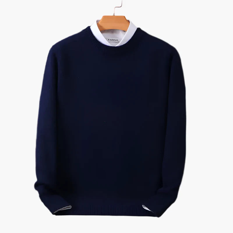 Stilla | Business Pullover med Krave - Elegant Strikpullover til Kontor & Hverdag