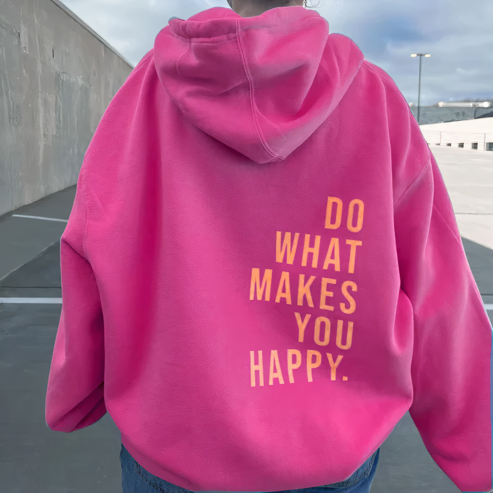 Stilla | Hættetrøje med Motivtryk - Komfortabel Statement-Hoodie til Fritid & Udendørs