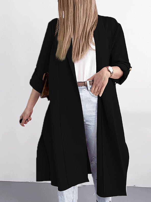 Stilla | Læder Cardigan med elegant præg