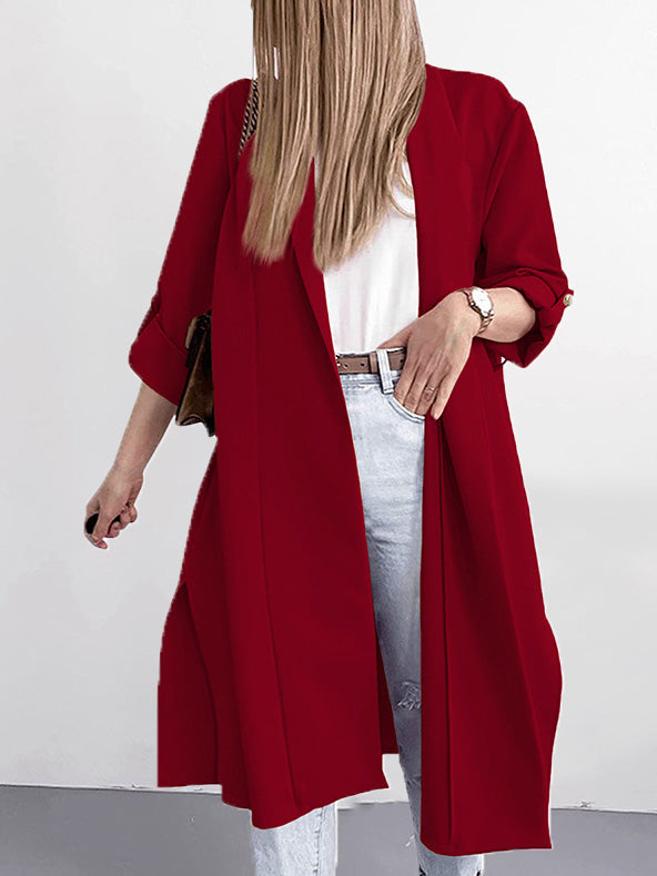 Stilla | Læder Cardigan med elegant præg