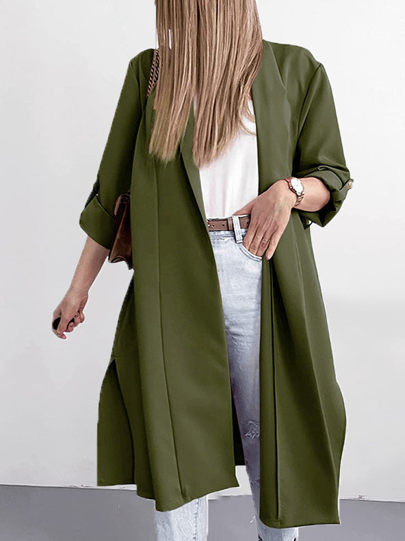 Stilla | Læder Cardigan med elegant præg