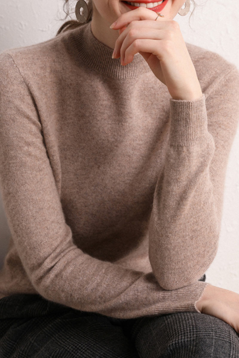 Stilla | Pullover I Ensfarvet Uld