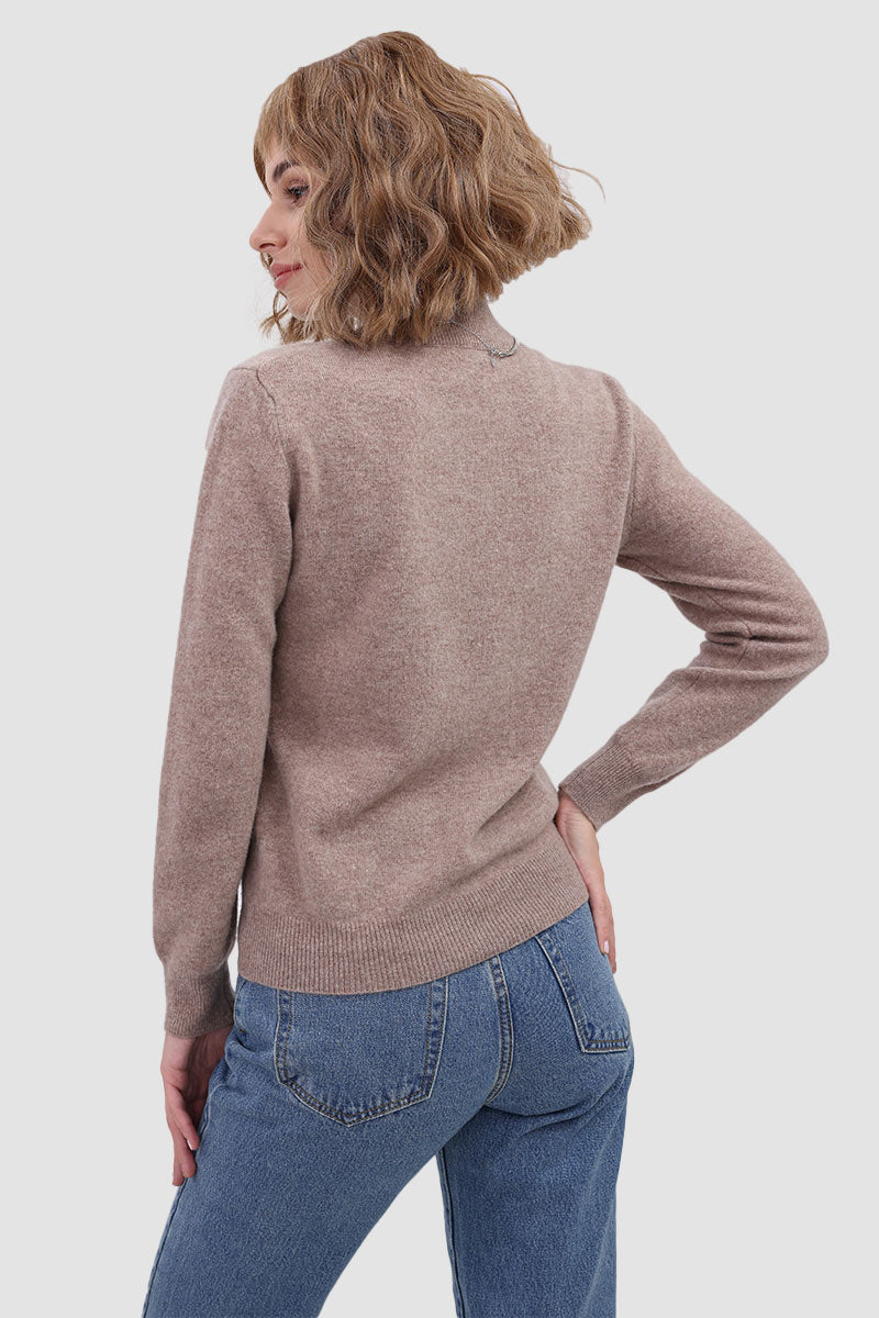 Stilla | Pullover I Ensfarvet Uld