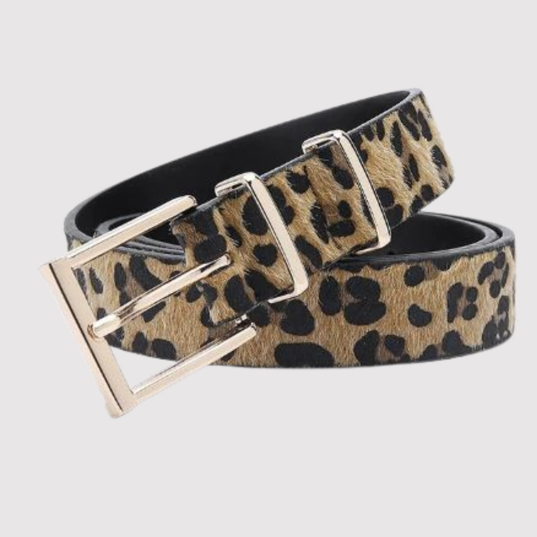 Stilla | Bælte med leopardmønster