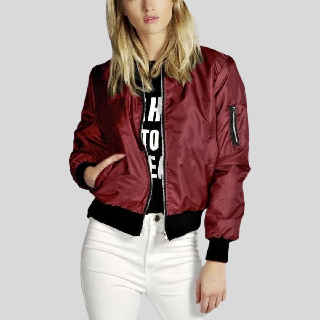 Stilla | Dame Zip-Up Bomberjakke