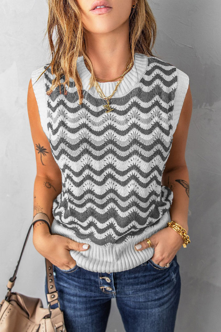 Stilla | Strikket Rainbow Tank Trøje