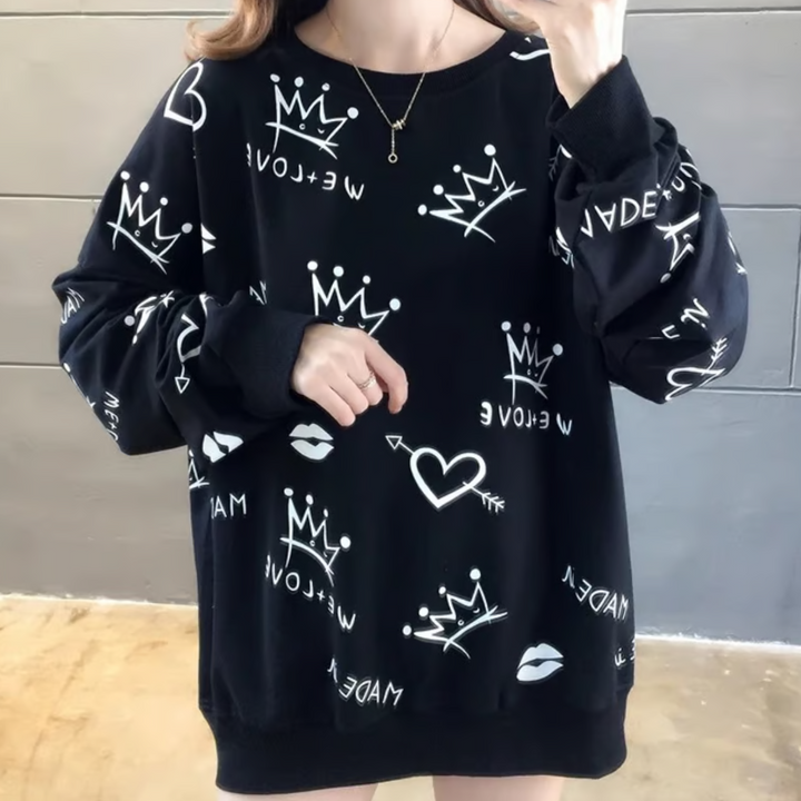 Stilla | Mønstret Sweater til Damer