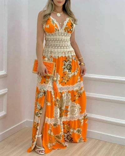 Stilla | Elegante Blonde Maxikjole