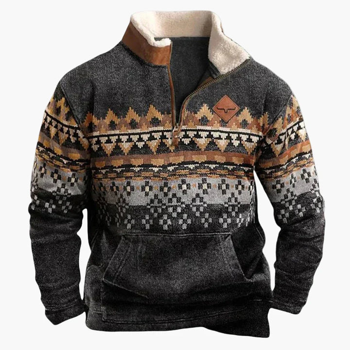 Stilla | Wild West Vintage Pullover - Stilfuld Fritids-Sweater med Western-Charme