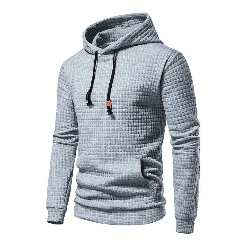 Stilla | Herre Hættetrøje - Sommer Hoodie til Mænd med Struktur & Stil